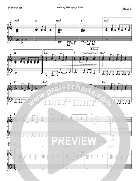 Nothing Else Sheet Music PDF (Cody Carnes) - PraiseCharts