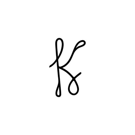 Cursive Letter K Font