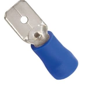 Terminal Pre Isolado Macho 6 3mm 1 50 2 50 Mm² Azul 100pç Leroy Merlin