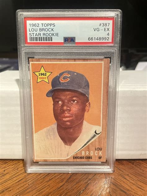 Topps Lou Brock Star Rookie Psa Cubs Hof Ebay