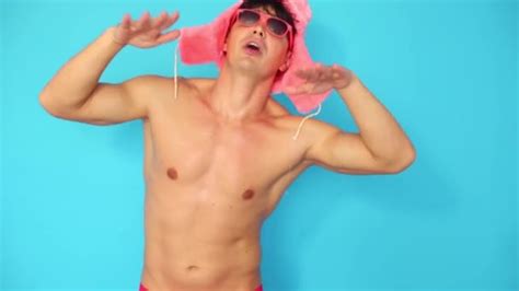 Half Naked Man Dancing And Singing Stock Video Paha L