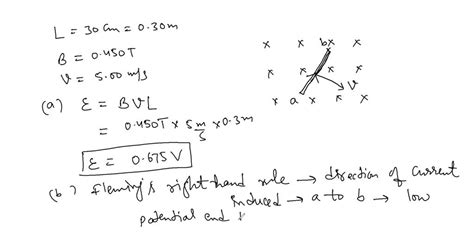 Solved In Fig E A Conducting Rod Of Length L Cm Moves In A