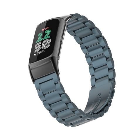 Fitbit Charge 5 Stalen Band Space Grey Smartwatchbanden Nl