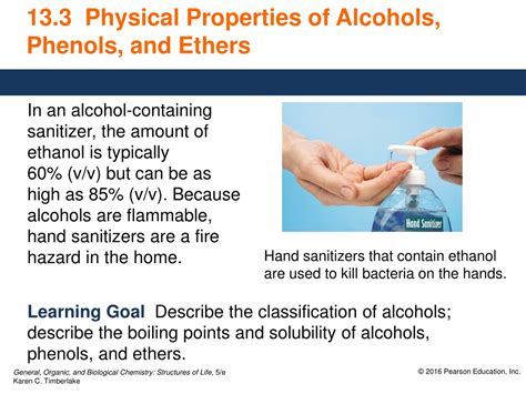 PPT 13 3 Physical Properties Of Alcohols Phenols And Ethers