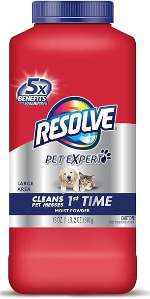 Resolve Pet Carpet Cleaner Powder For Dirt Stain And Odor