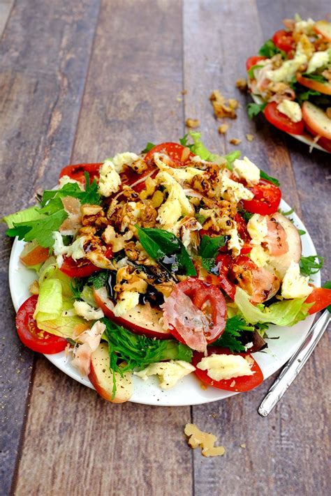 Nektarienen Mozzarella Salat Mit Prosciutto Schnelle Einfache Rezepte