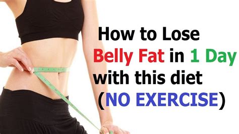 How To Lose Remove Belly Fat In 1 Day Single Night With This Diet No Exercise To Get Flat