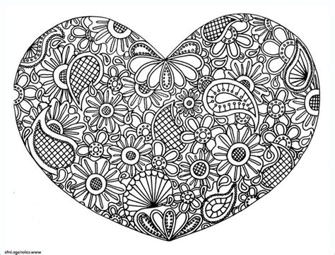 15 Impressionnant De Mandala Coeur à Colorier Stock Coloriage Coloriage