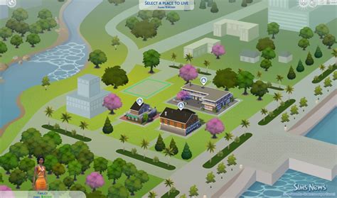 Новые карты городов в The Sims 4