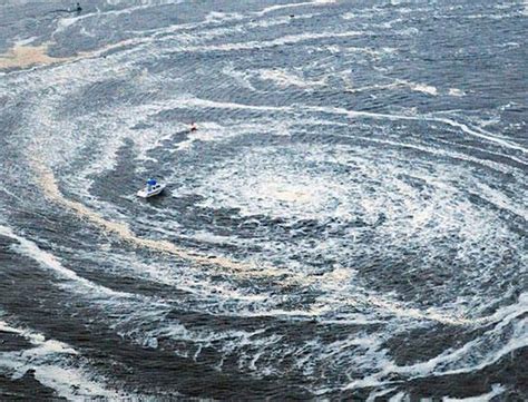 Giant Whirlpools In The Atlantic Ocean