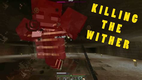 Minecraft Killing The Wither YouTube