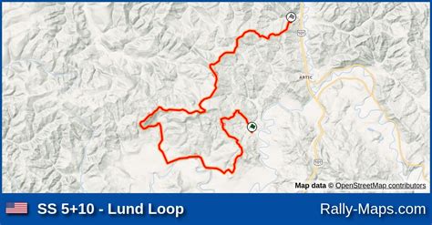 Ss 510 Lund Loop Stage Map Olympus International Pro Rally 1983 🌍