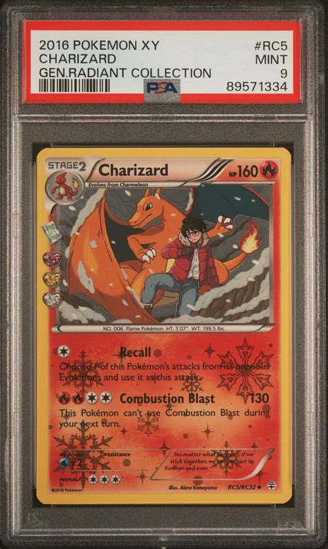 2016 Pokemon Xy Generations Radiant Collection Rc5 Charizard PSA 9