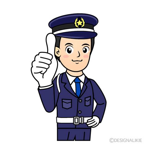 いいね！する警備員イラストのフリー素材｜イラストイメージ