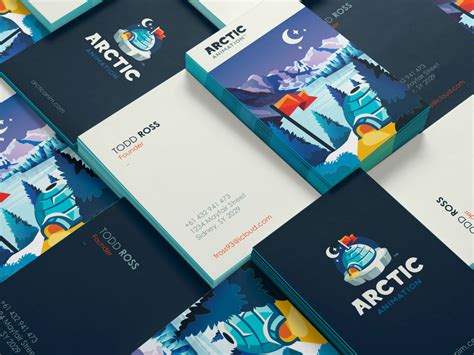 Arctic Animation Business Card by Milos Djuric | djuksico on Dribbble