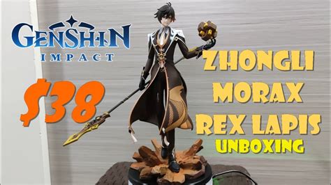 Unboxing Zhongli Morax Action Figure Scale Genshin Impact Cheap