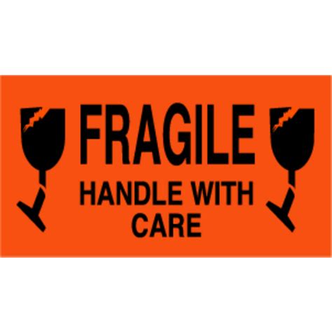 Fragile Handle With Care Label 4 X 6 Holliston S Inc