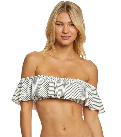 Splendid Picturesque Off Shoulder Bandeau Bikini Top At Swimoutlet