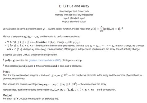 Codeforces Round Div E Li Hua And Array Fighoh