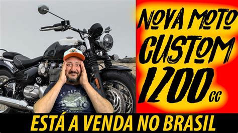 Custando Mil Nova Moto Custom Est A Venda No Brasil Youtube