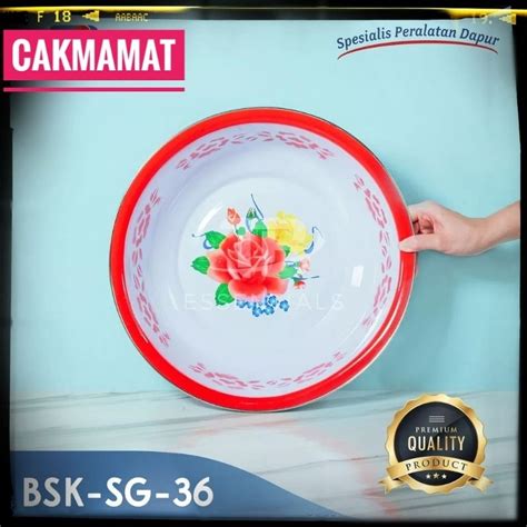 Jual Baskom Enamel Jadul Motif Kembang Cm Cm Shopee Indonesia