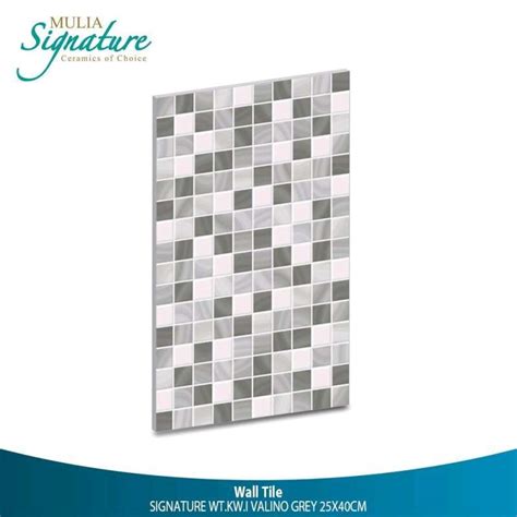 Jual KERAMIK DINDING 25X40 VALINO GREY GLOSSY MULIA TILE Di Seller