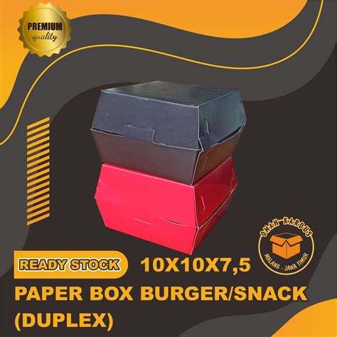 Jual Box Burger X X Cm Box Dimsum Box Takoyaki Box Roti Boy