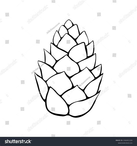 Simple Pine Cone Clip Art