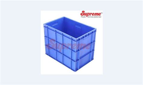 Rectangular Solid Box Industrial Plastic Crate Size X X