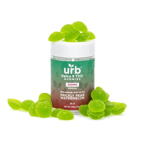 Shop Urb Delta Thc Gummies Prickly Pear Watermelon Mg Total