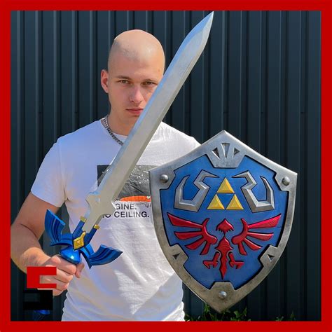 3d File Master Sword And Shield The Legend Of Zelda Prop Replica Cosplay 🗡️ ・3d Printing