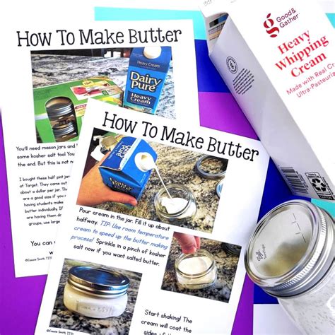 Making Butter In The Classroom Activities And How To Thrifty In