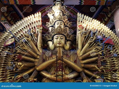 Chinese God Stock Image Image Of Place Buddhism Hands 65508513