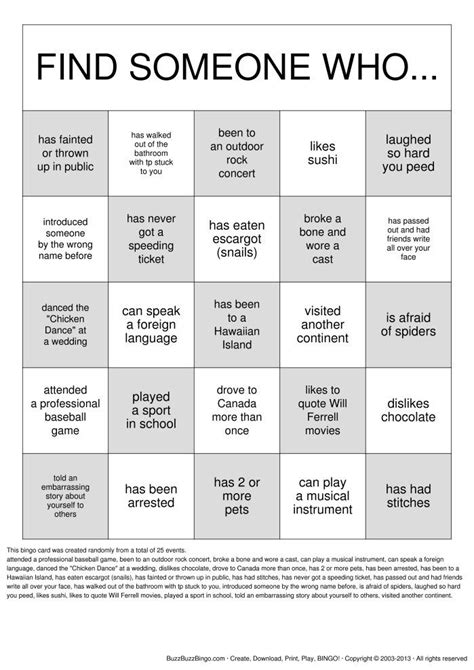 Getting To Know You Bingo Cards To Download Print And Customize