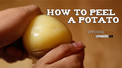 Life Hack Easy Two Step Way To Peel A Potato YouTube