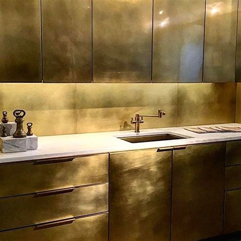 Stunning All Brass Kitchen From Amuneal Via Repost Quintessence The Drool Worthy Brass