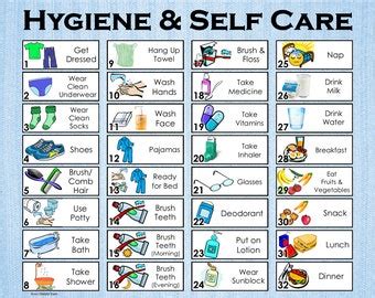 Personal Hygiene Chart For Adults