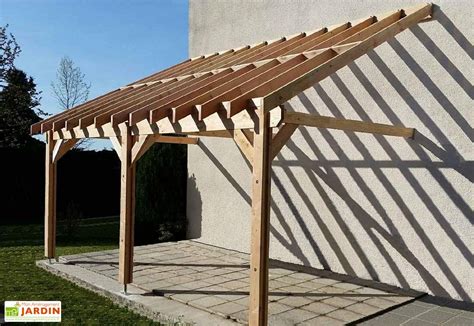 Carport Adoss En Bois Douglas M Bretagne Poteaux C