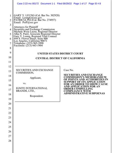 Sec Vs Ignite International Pdf