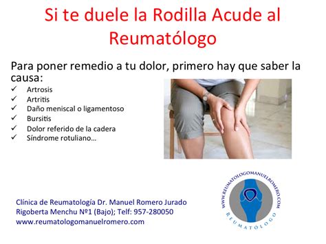 Si Te Duele La Rodilla Acude Al Reumat Logo Reumatologomanuelromero