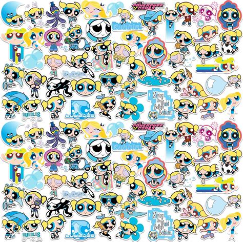 Amazon Powerpuff Girls Bubbles Ct Vinyl Large Deluxe Stickers