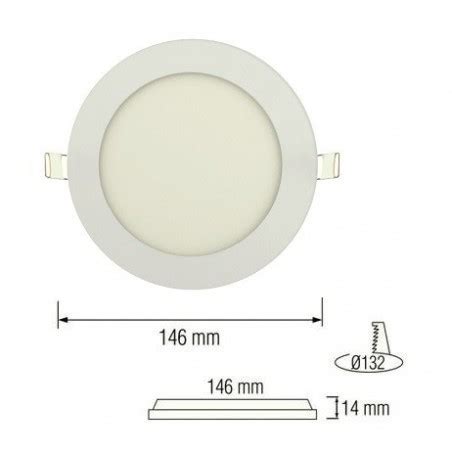 9W LED įmontuojama panelė HOROZ apvali su maitinimo šaltiniu 4200K