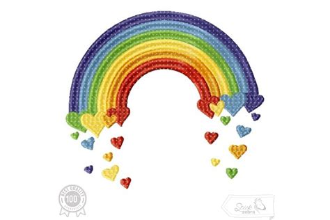 Rainbow Embroidery Design · Creative Fabrica