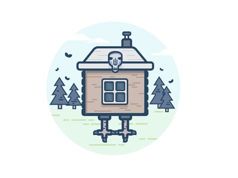 Избушка на курьих ножках | Dribbble, Creative professional, Design