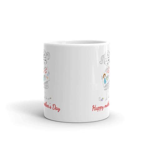 Happy Mothers Day I Love My Mom Coffee Tea Ceramic Mug Office Work Cup