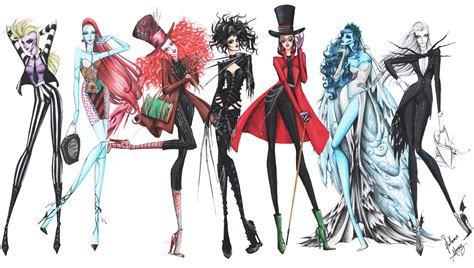 Tim Burton Movie-Inspired Fashion Art Series — GeekTyrant