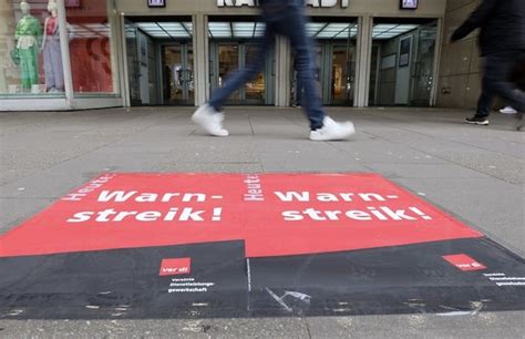 In RLP und Saarland Verdi beschließt Einzelhandel Warnstreiks zu