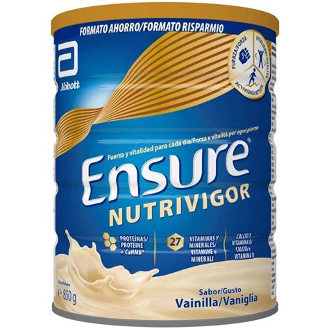 Ensure NutriVigor Vainilla Polvo 850gr Mantiene tu Fuerza y Energía