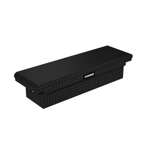 Husky 7136 In Matte Black Aluminum Full Size Crossbed Truck Tool Box