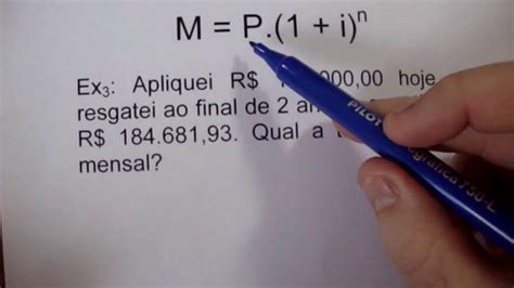 Matem Tica Financeira Juros Compostos C Lculo Da Taxa De Juros